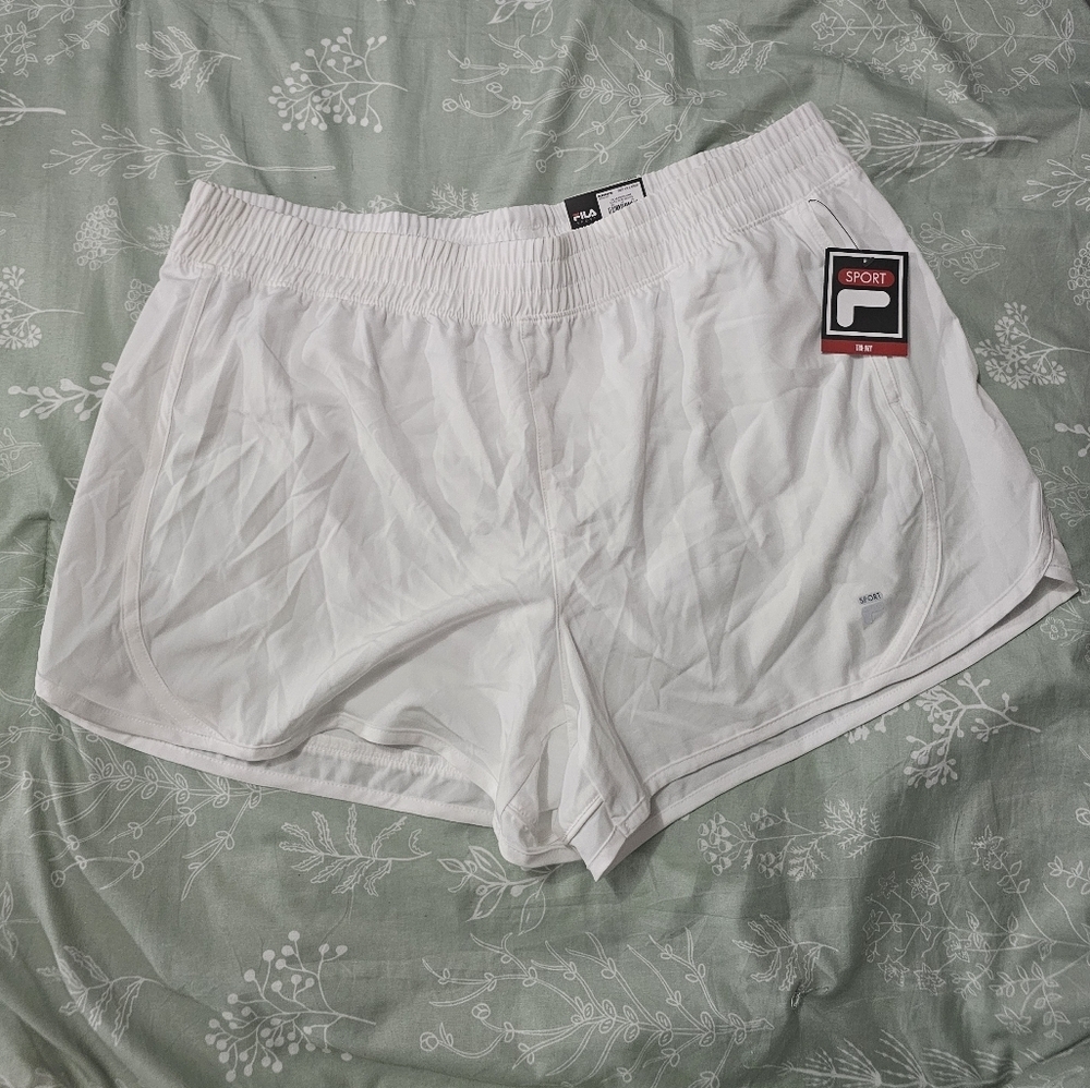 🆕️ Fila White Athletic Shorts Plus Size Xxl